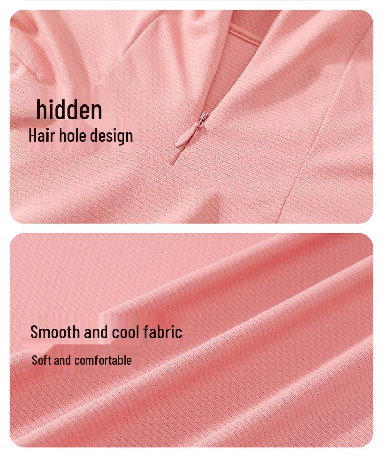 UPF50+ Ice Silk Quick-Dry Sun Protection Jacket - Breathable, Trendy, Thin Outdoor Summer Coat for Couples