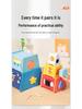 Children's Wooden Busy Tower: Multifunctional Educational Toy for Early Learning, Shape Matching, and Hands-on Skill Development
