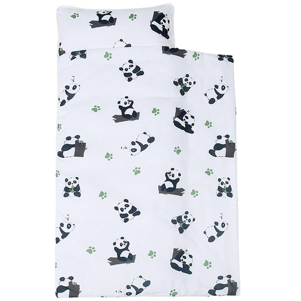 Kleinkind Nickerchenmatte Schlafsack mit Kissen Kinder Schlafunterlage mit abnehmbarem Kissen Hübsiger Druck Decke Baby Gitterbett Deko