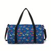 Classic space astronaut excavator 3D Print Large Capacity Travel Bags Barrel Shape Crossbody Bag Sports Bags Gym Yoga Bag
