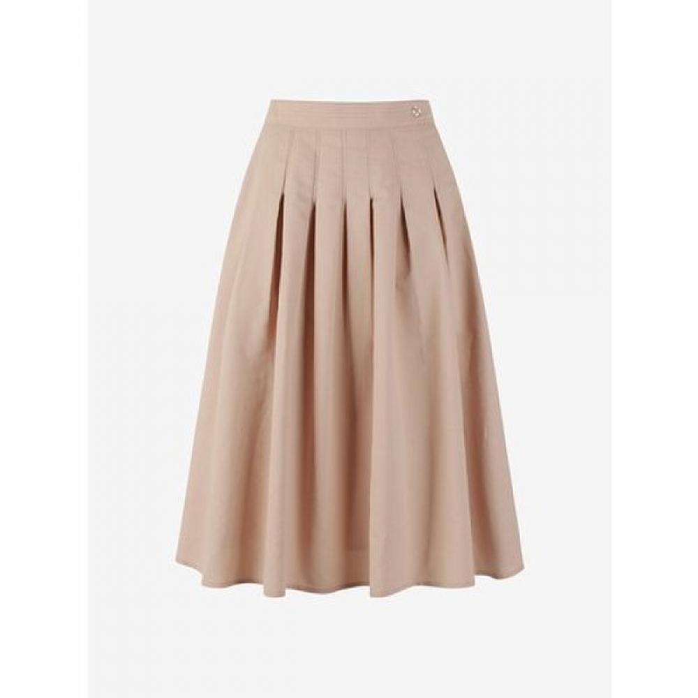 Cc Collect Back Banding Pintuck Flare Skirt  C261msd002 