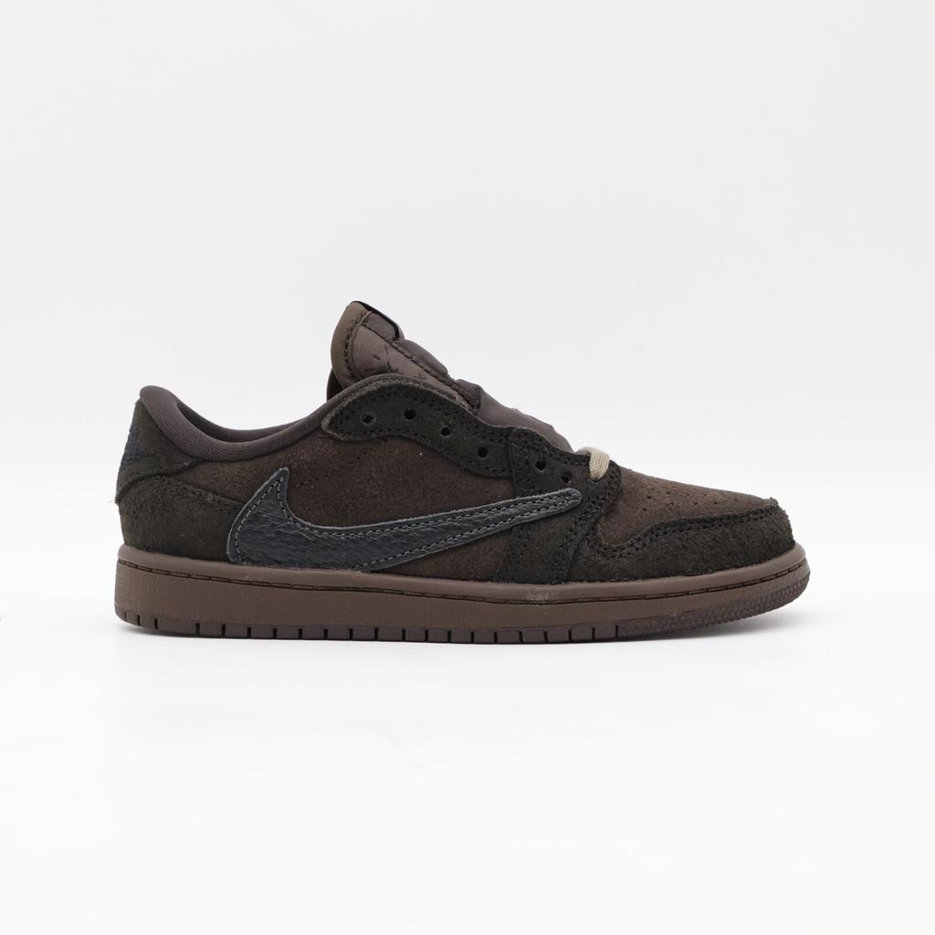 DO5442-202 Travis Scott Nike PS Air Jordan 1 Low OG SP Marrón Terciopelo Oscuro (De niño)