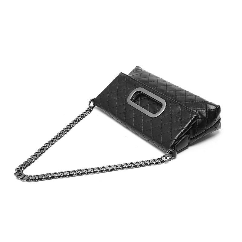 Diamond Women's Underarm Bag Women's New Large Capacity Chain Diamond Folding Bag Crossbody Single Shoulder Handbag