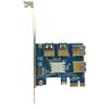 PCI Express Riser Card PCI-E 1 to 4 PCIE USB 3.0 Slots Multiplier Adapter Card