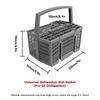 1PC Dishwasher Cutlery Basket for Bosch For Maytag For LG For Kitchenaid for Bosch for Kenmore Dishwasher Knifes Fork Storage Basket Cutlery Holder