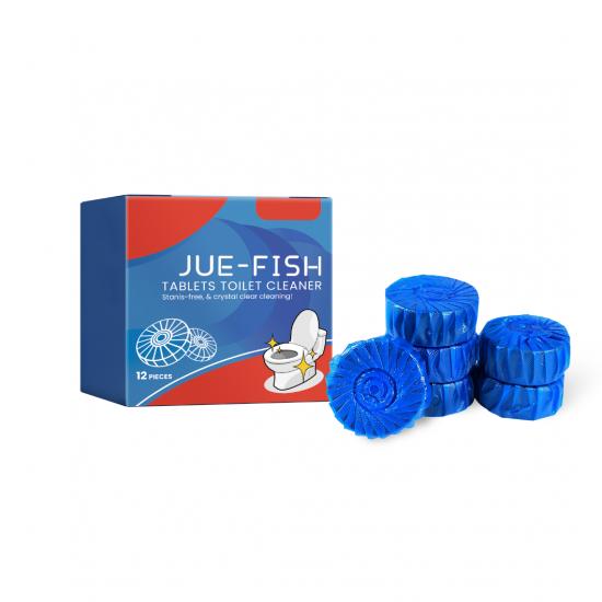 Jue-Fish Toilet Cleaning Plate Household Toilet Cleaning Descaling Deodorant Stain Removing Fragrance Toilet Cleaner Cleaning Plate