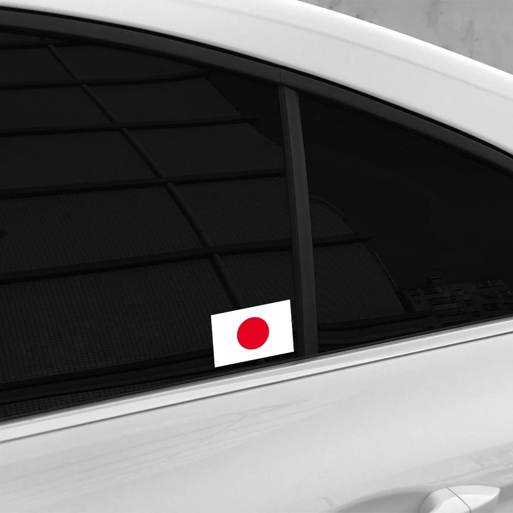 Japanese Flag Stickers Car Window Japan Vinyl Decals Decoration Auto Accessories For Toyota Daihatsu Suzuki Honda Nissan Yamaha