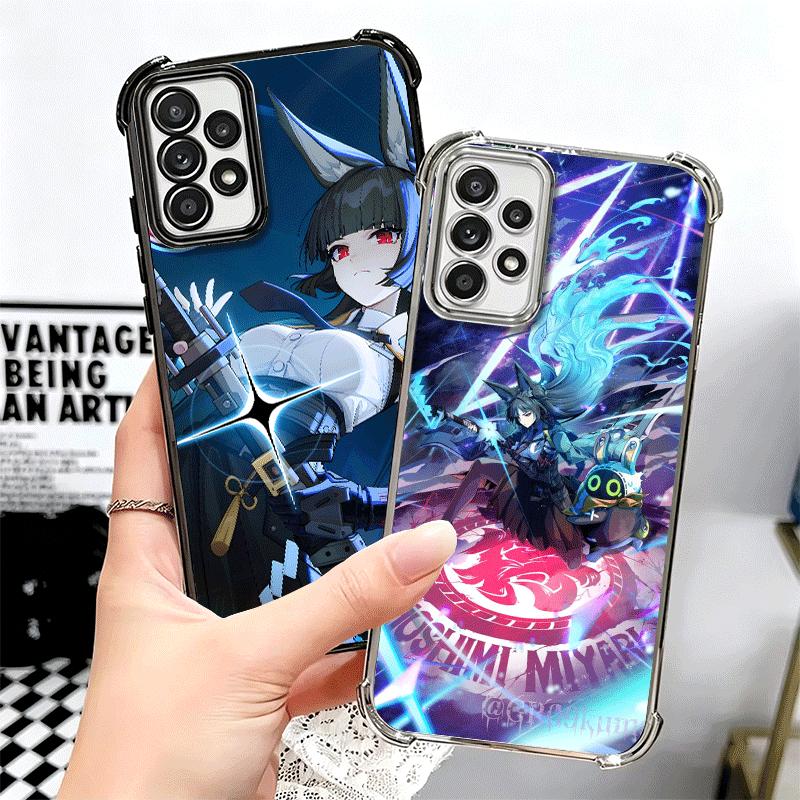 Zenless Zone Zero Hoshimi Miyabi Plating Phone Case For Samsung A17 A07 A37 A57 A16 A56 A15 A55 A14 A54 A13 A53 A26 A36 A25 A35