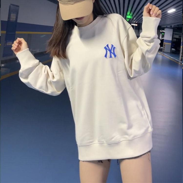 New MLB New York Yankees Sweatshirts Unisex White 3AMTI0121-50CRS
