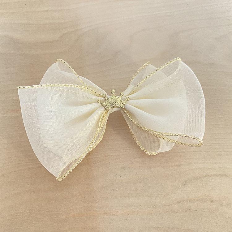 

Желтая заколка-бант с лимонным принтом для девочек и подростков