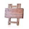 Folding Square Coffee Table - Recycled Wood 50cm