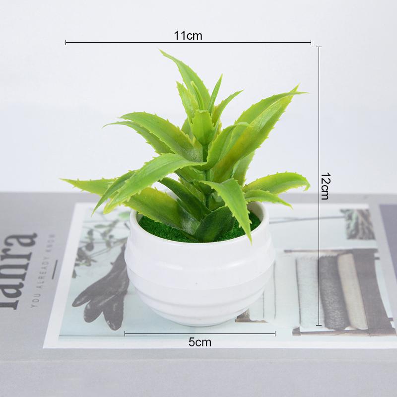 Kunstige planter Bonsai Liten Trepotte Falske Plante Blomster Potte Ornamenter For Hjem Rom Bord Dekorasjon Hotell Hage Dekor