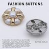 10Pcs Button Metal High-End Exquisite Sweater Cardigan Jacket Good-Looking Round Premium Coat Buttons