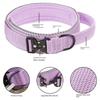 Adjustable Pet Dog Collar Polyester Fiber Pet Reflective Collar Dog Training Collar  Outdoor