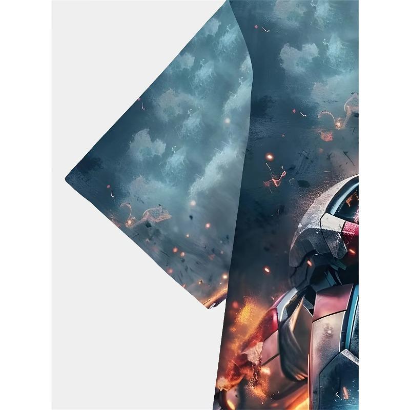 Men's Fashion Short-Sleeve T-Shirt 3D Print Iron Man Deadpool Captain America Spider-Man Superhero Fans T Shirt