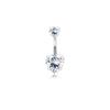 8-Piece Butterfly Stainless Steel Navel Piercing Set: Elegant High-End Body Jewelry