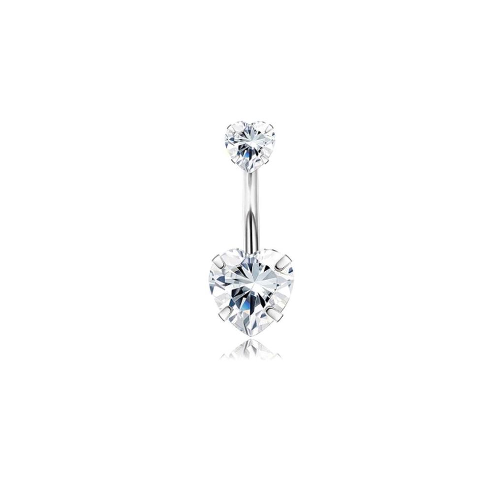 8-Piece Butterfly Stainless Steel Navel Piercing Set: Elegant High-End Body Jewelry