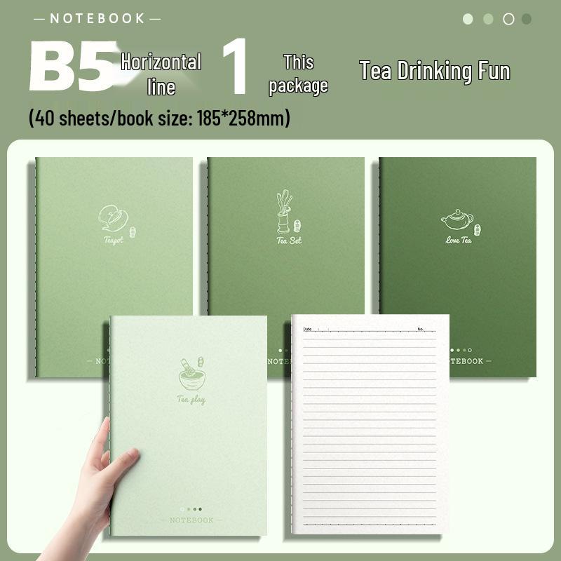 Gradient Soft Cover Notebook - Large Size, Thick, for Middle & High School Students
