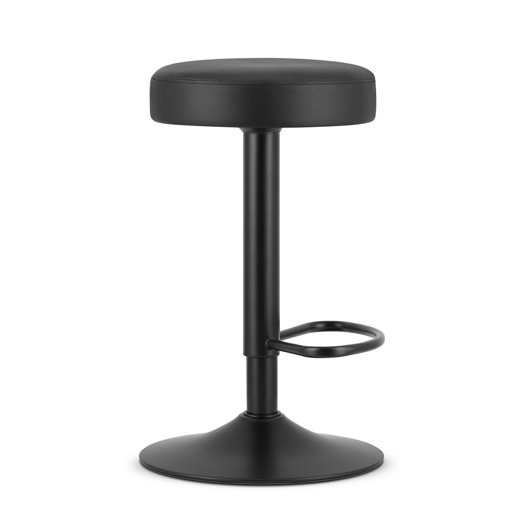 ROJST stool - black eco-leather / black base x 2