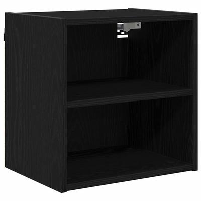 Hanging Cabinet Black Oak Effect 40 X 29.5 X 40 Cm