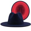 Hot-selling woolen top hat, new wild card, big red hat, ethnic style jazz hat, cashmere felt hat.