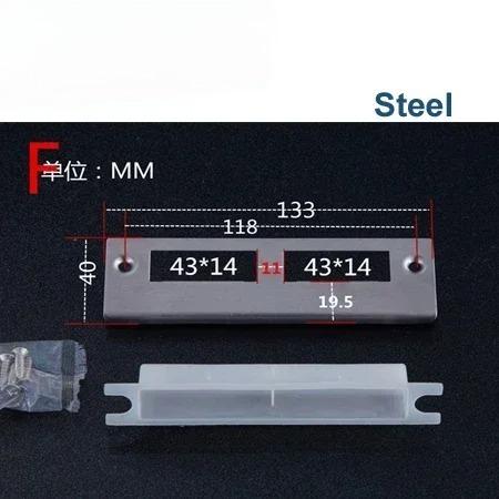 Door Lock Plate Clip Stainless Steel for Gate Home Bedroom Bathroom Door Hardware HA1021 H