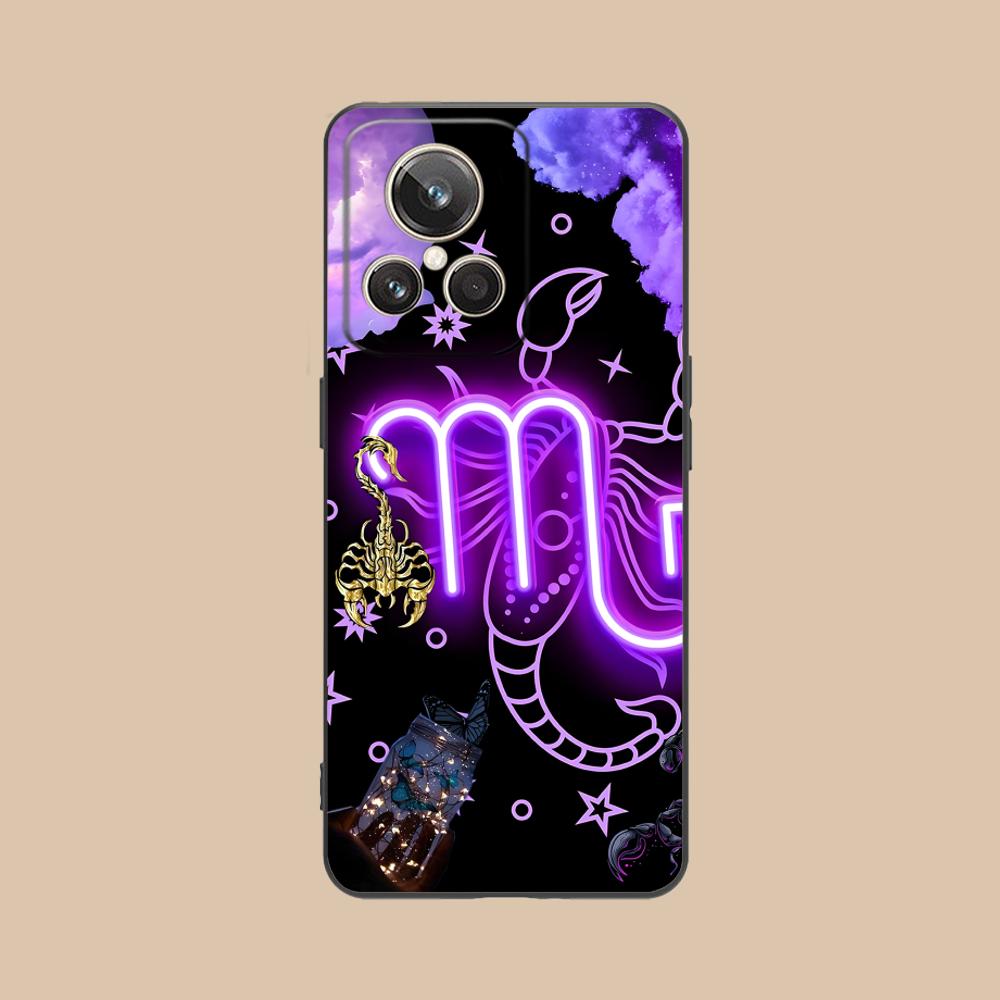 

Zodiac Sign Scorpio Phone Case for Realme GT 8 Neo Pro C75 73 71 C67 65 C55 53 C35 31 C20 15 Soft TPU Shockproof Cover realme C15