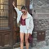 European & American Style Women's Polka Dot Bubble Jacket with Stand Collar
