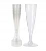Plastic Champagne Glasses, Set of 4, 130 Ml