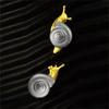 Modern Alloy Snail Ring Earrings Set Fashionable And Stylish Ear Studs For Parties Dates Gift Jewelry Wholesale