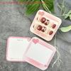 20/50 Sheets Handmade False Nail Design Swatch Show Cards 6.5x6.3cm Manicure Art Display Nailfie Prop for Nail Business