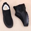 Men's Winter Wool Soft Sole Slip-Resistant Shoes for Elderly - Warm Casual Cotton Footwear