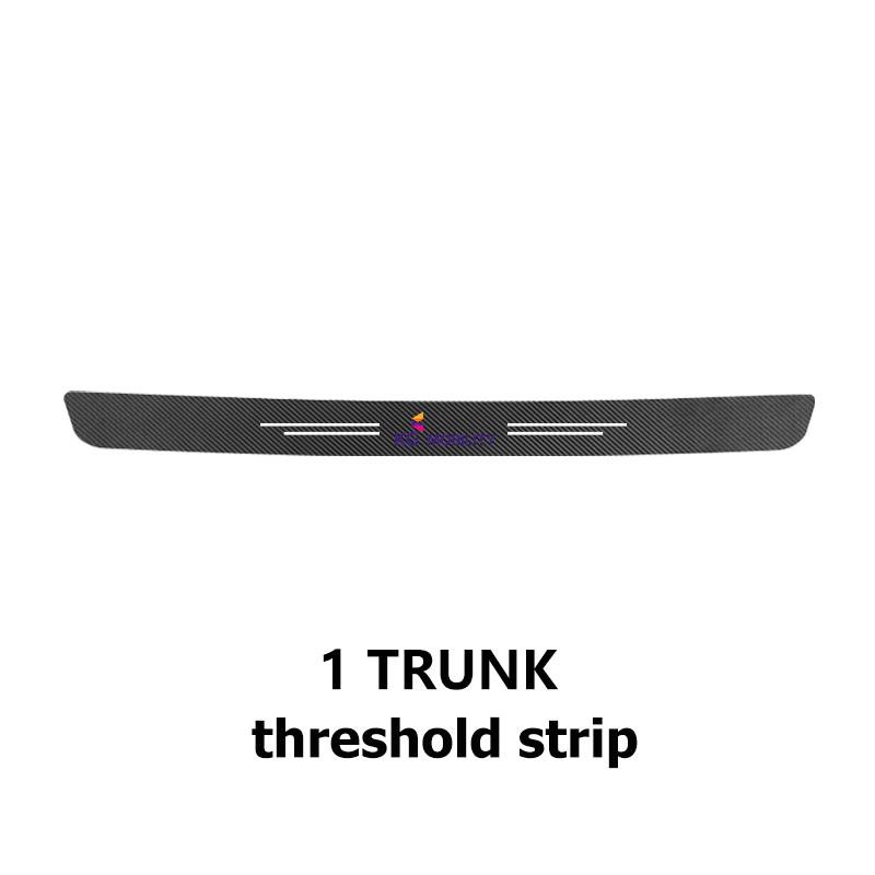 For SsangYong Car Interior Door Sill Strip Carbon Anti-Scratch Protector Sticker Musso Rexton Torres Kyron Actyon Tivoli Rodius