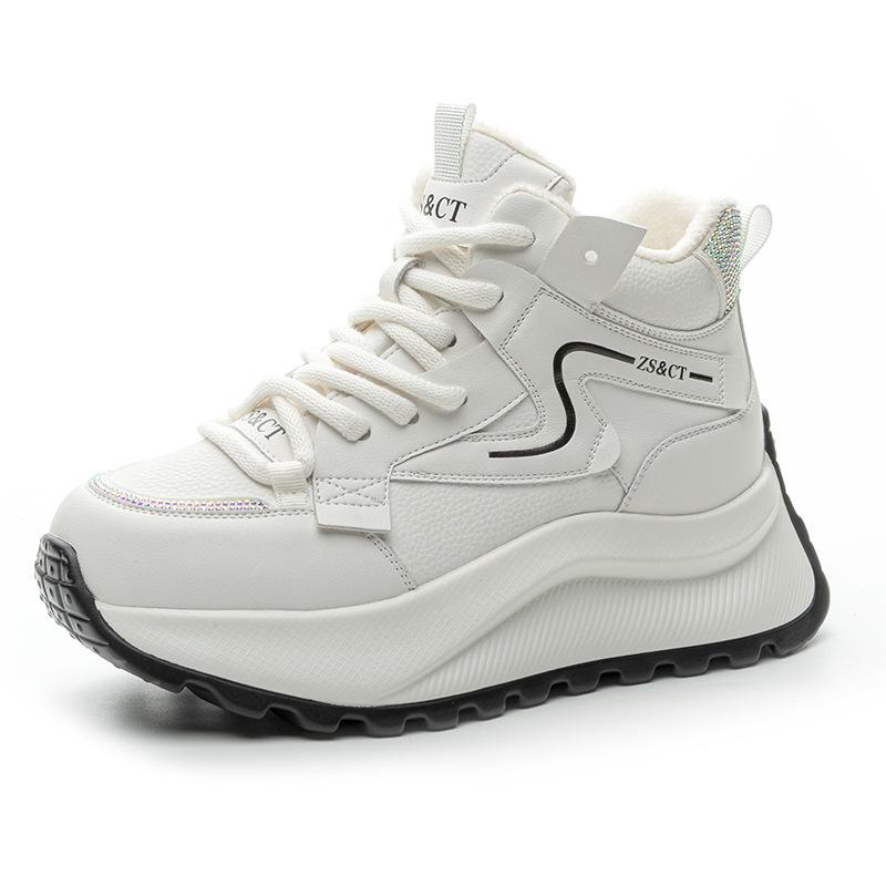 High-top Dad Shoes Spring and Autumn New Casual Thick-soled Height-increasing Small Sports Board Shoes