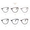Blu-ray Blocking Cat Eye Multifocal Progressive Eyeglasses Photochromic Oval Optical Prescription Spectacle for Women Men