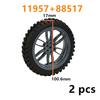 2 Stück MOC Baustein Motorradreifen & Motorradfelge Technisches Teil Radnabe Kompatibel mit 88517 11957 Autos Spielzeug