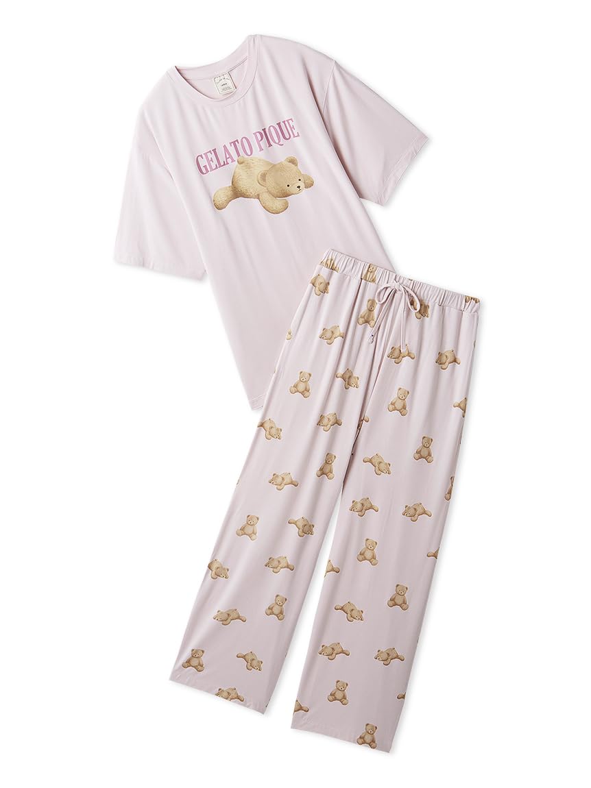 

Комплект длинных брюк и футболки с одной точкой от Gelato Pique для женщин (PWCT252360) (Эксклюзив ЕК) розовый