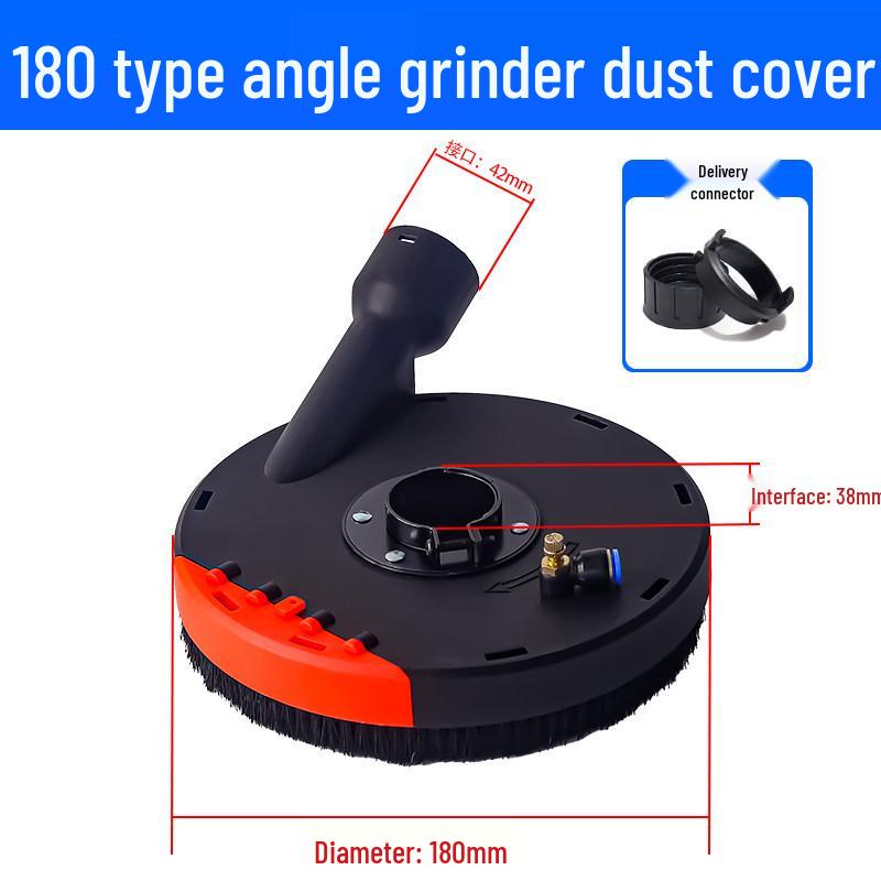 Dustproof Cover for Angle Grinder - Protective Polishing Vacuum Cover for Stone Concrete, Fits 100/125 Type Hand Grinders.