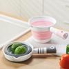 Water Scoop Collapsible Silicone Water Ladle With Antislip Handle Pour Spout For Kitchen Bathroom Camping Home Use