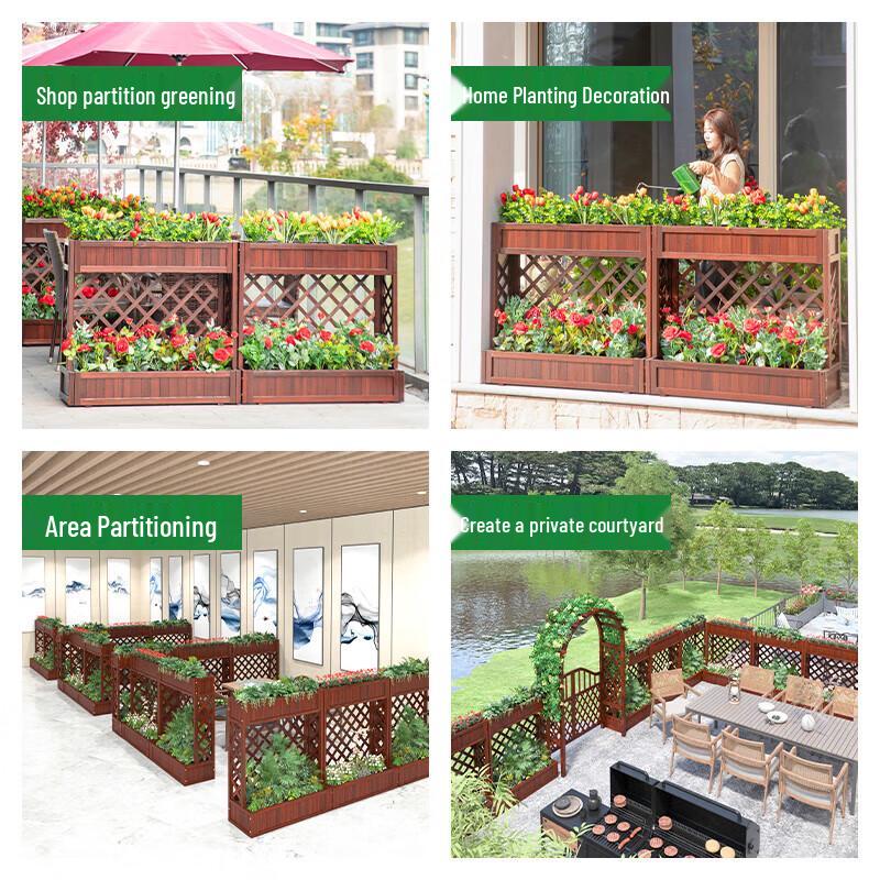 Hualongdun Anti-Corrosion Wood Flower Box