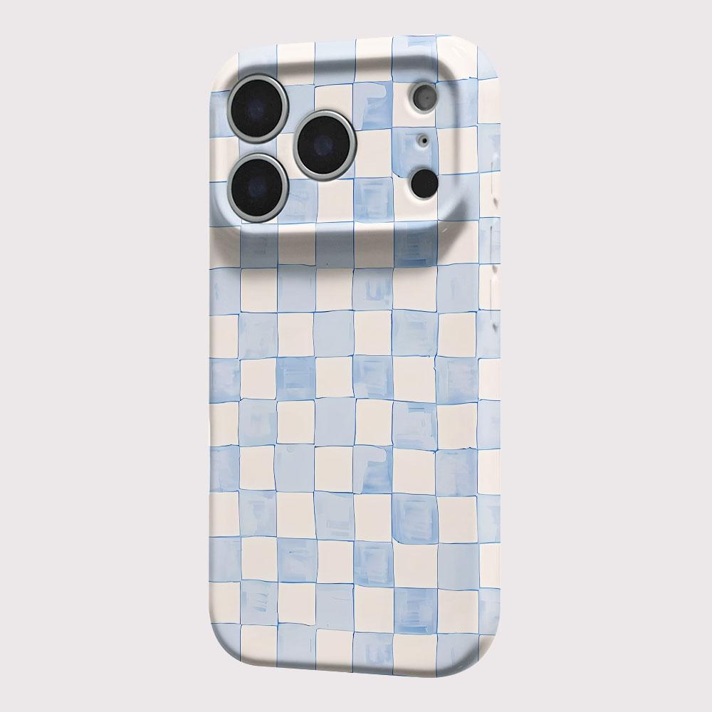 Gittermuster Handyhülle für Xiaomi Mi 15T 14T 13 12 12s 9 10 11 Poco C40 M5 X3 F4 NFC Pro 4G 5G Glänzende Folie Harte PC-Abdeckung