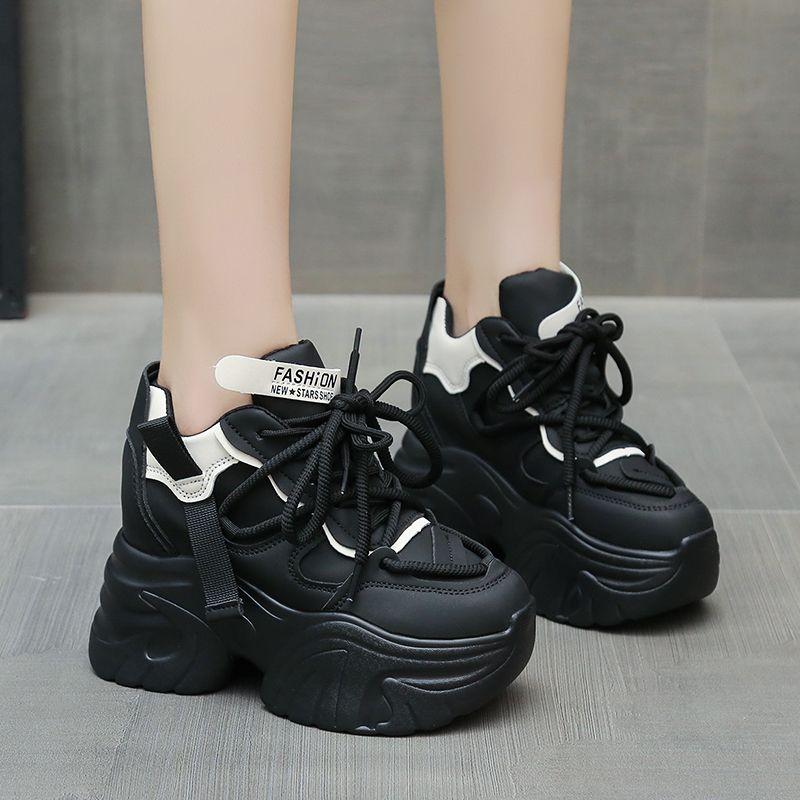 Женские теплые кроссовки на высокой платформе с мехом для снегоступов Модные женские — фото 3