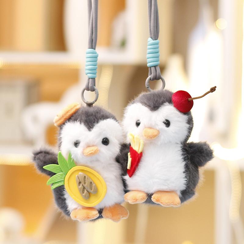 Cute Penguin Stuffed Animal Doll With Pp Cotton Filling For Kids Gift And Bag Accessory