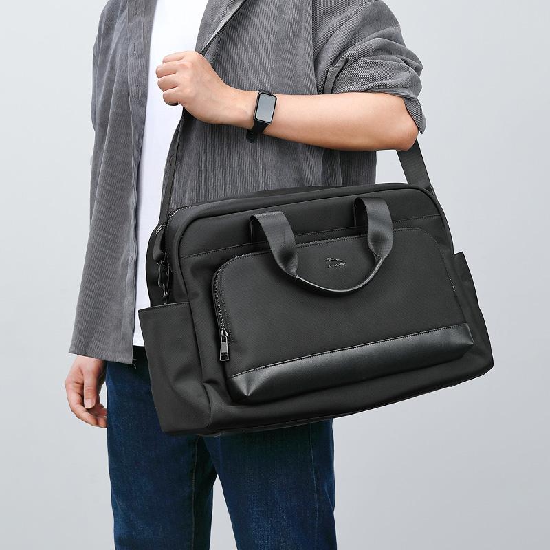 New JAGUAR Fabric Laptop Bags Briefcases Men's Black JX1230205101
