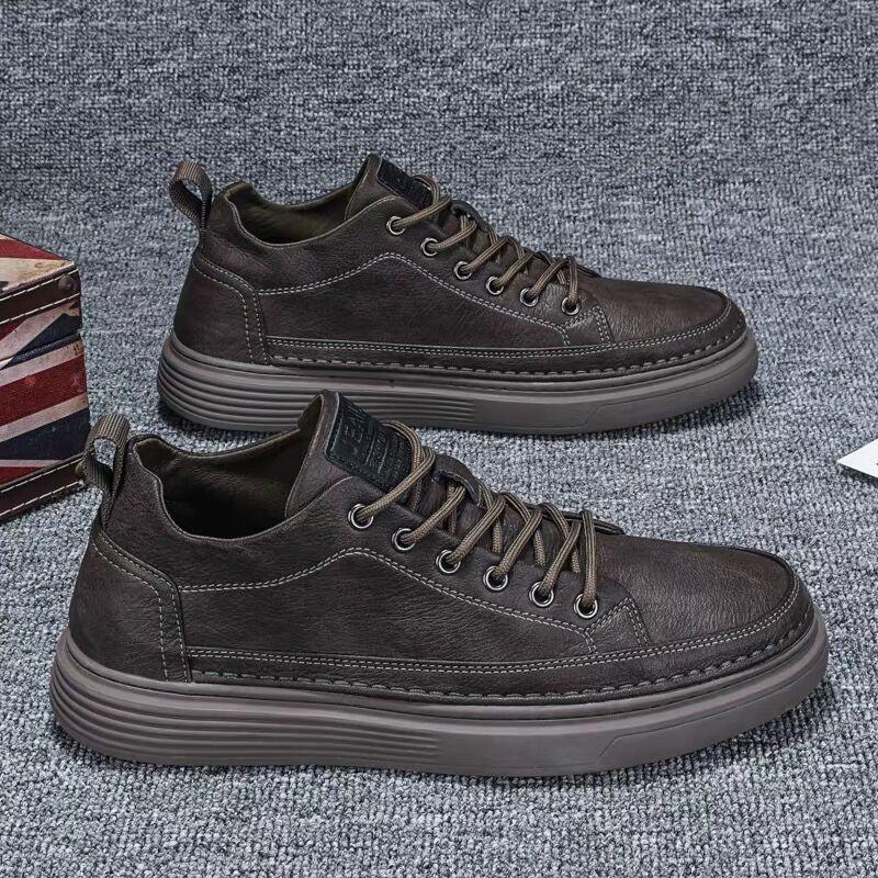 Chaussures de printemps pour hommes nouvelles chaussures respirantes de cuisine imperméables anti-skateboard chaussures pour hommes décontractées en cuir noir chaussures de travail chaussures de protection du travail hommes