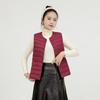 Women's O Neck Sleeveless Puffer Vest Loose Fit Casual Lightweight Down Gilet For Autumn Winter Daily Outfit