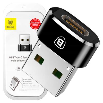 Adapter USB-C To USB-A Baseus 3A (Black)
