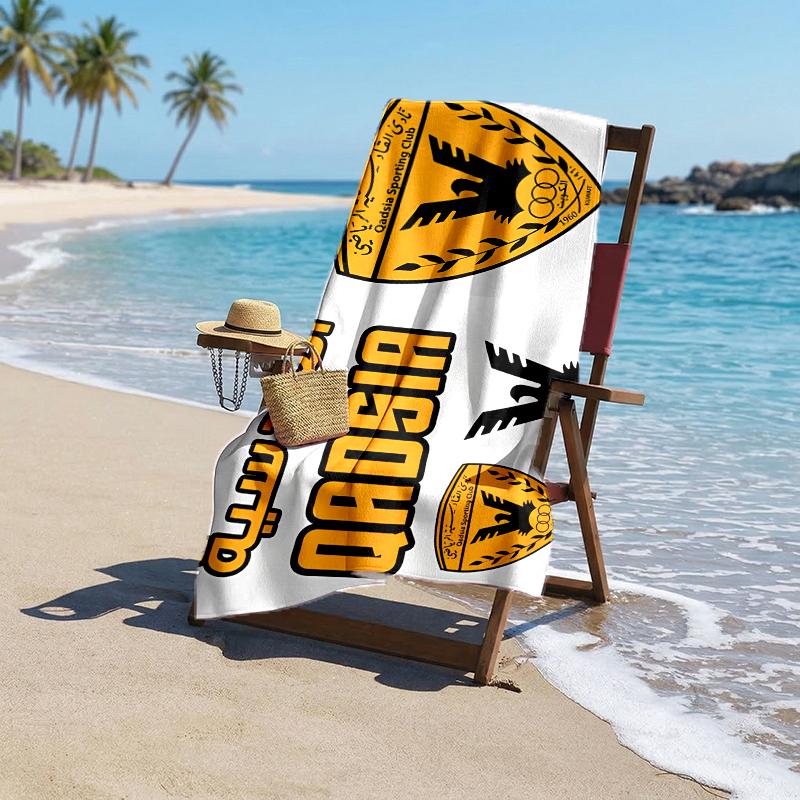Qadsia Club Fashion Beach Towel: Ideal for Summer Adventures Soft, absorbent and quick drying suitable for swimming and bathing