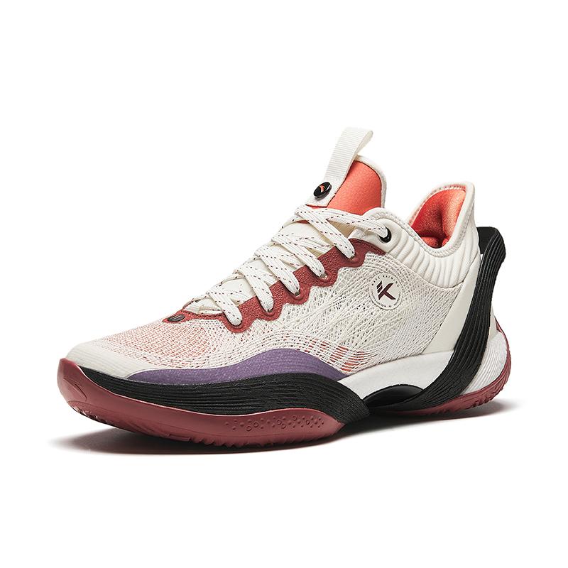 New Anta Three point Rain1.0 ROCCO Cushioning Wear Resistant Low Top Basketball Shoes Men's Ecru 912331102S-2
