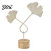 Ginkgo Leaf Sculpture Golden Statue Anti-Rust Anti-Oxidation Decorative Art Iron Premium Piece